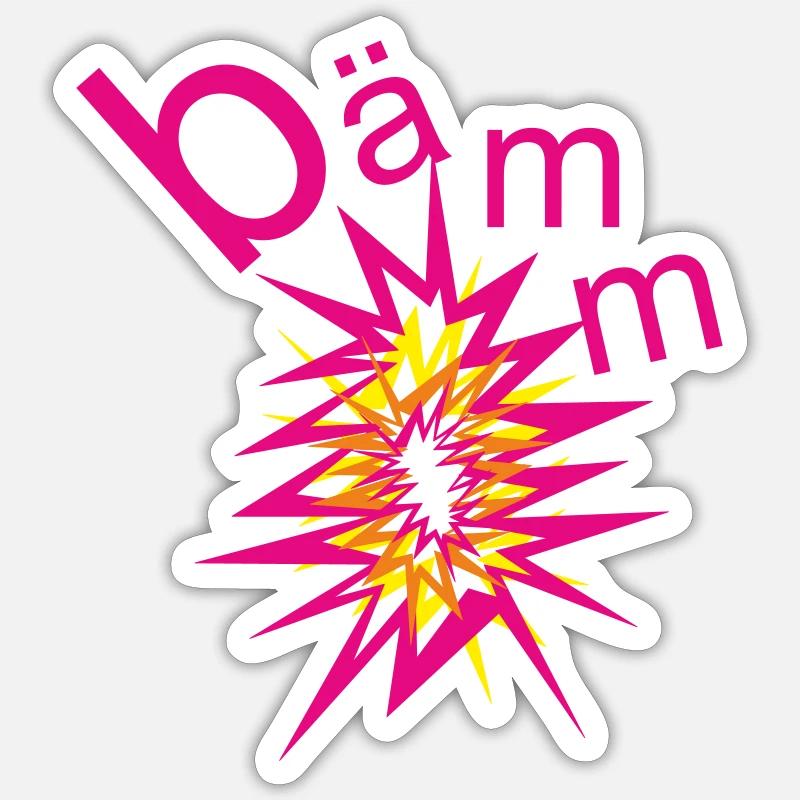 bämm banger explosion now bangs blast Sticker size S (10 x 10 cm)
