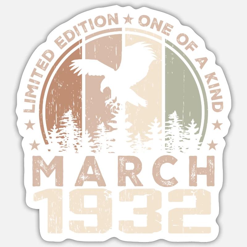 Incomparable since March 1932, 92nd Anniversary Sticker size S (10 x 10 cm)