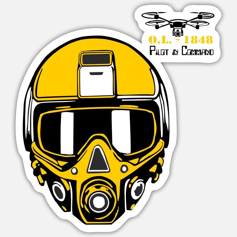 Drohnenpilot 3 Sticker Größe S (10 x 10 cm)