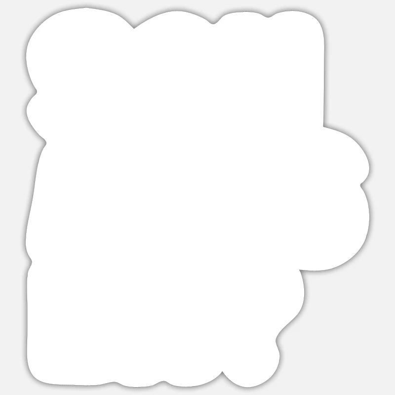 Cuddle? - Sticker size S (10 x 10 cm) - white matte