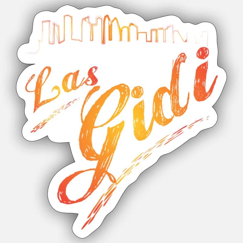 Lasgidi - a slang for Lagos - Sticker size S (10 x 10 cm) - white matte