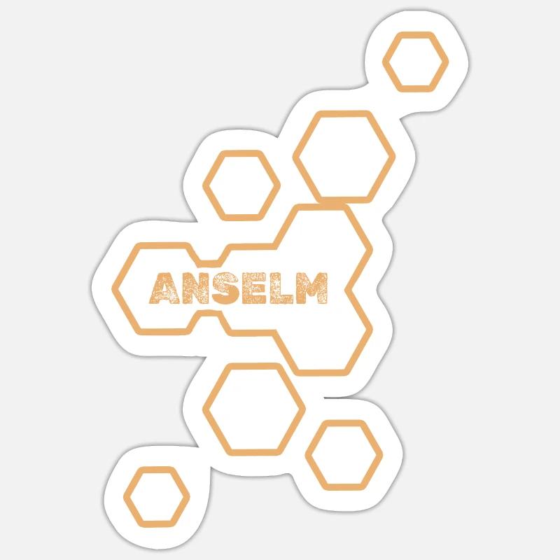 Anselme comme nom Sticker taille S (10 x 10 cm)