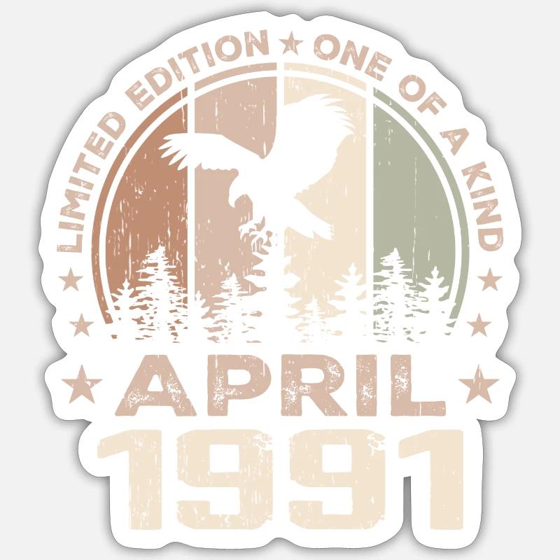 Incomparable since April 1991, 33rd Anniversary Sticker size S (10 x 10 cm)
