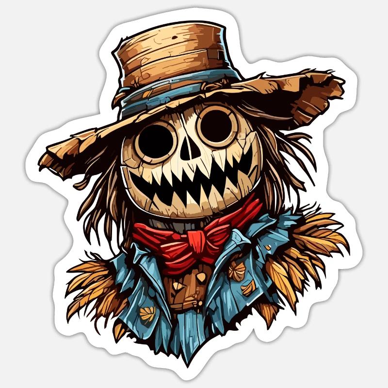 Vogelscheuche / Erntehelfer / Maisfeld / Feld Sticker Größe S (10 x 10 cm)