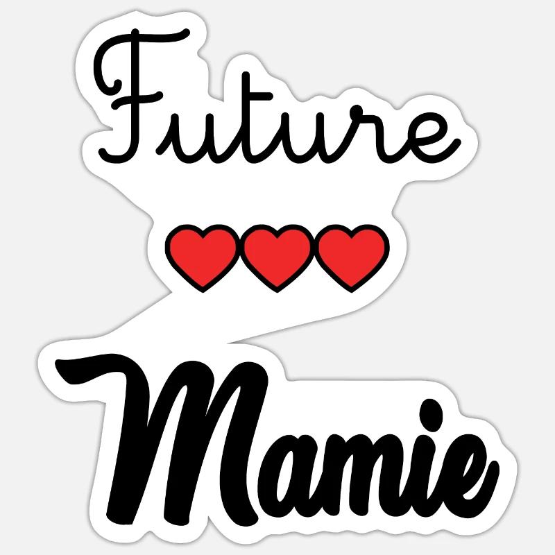 FUTURE GRANNY - Sticker size S (10 x 10 cm) - white matte