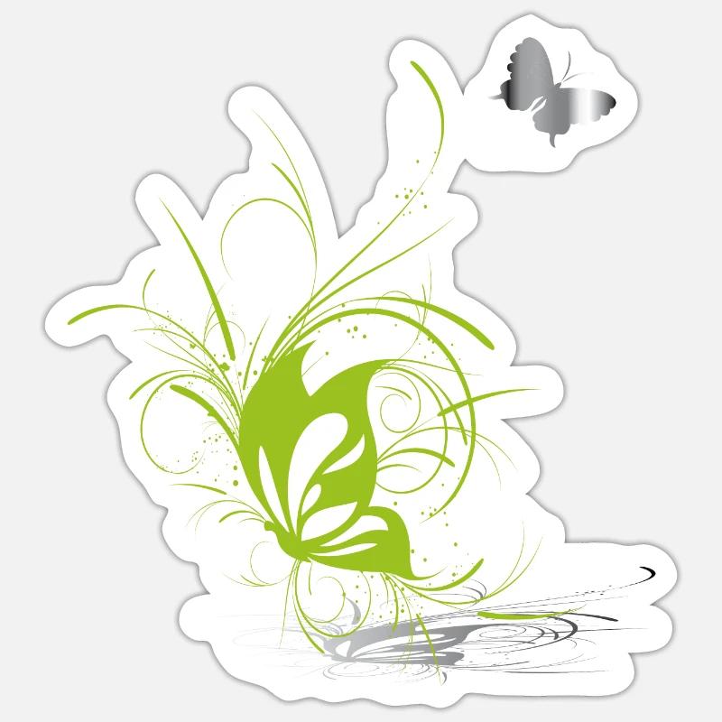 Butterfly Butterfly Spring Sticker size S (10 x 10 cm)