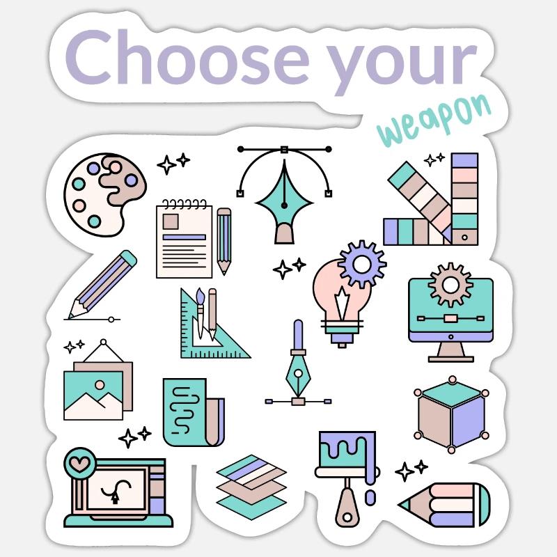 Sticker Größe S (10 x 10 cm) - 
