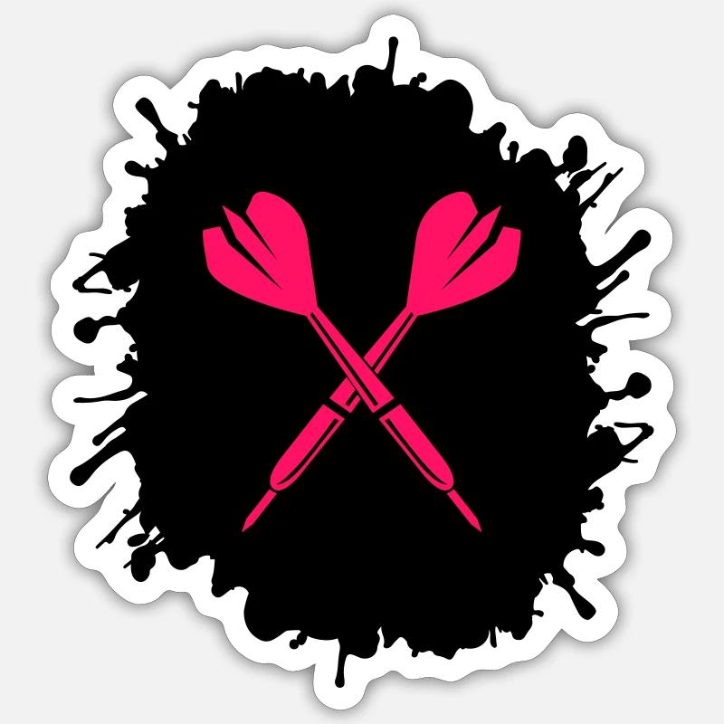 splatter darts Sticker Größe S (10 x 10 cm)