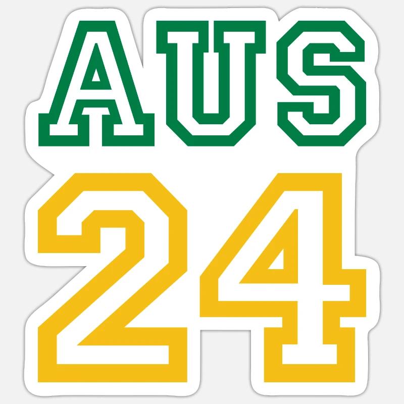 Australia Australien - Sticker Größe S (10 x 10 cm) - Mattweiß