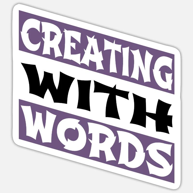 sayings writing writing techniques Sticker size S (10 x 10 cm)