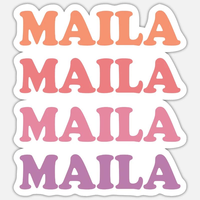 Name: Maila Sticker size S (10 x 10 cm)