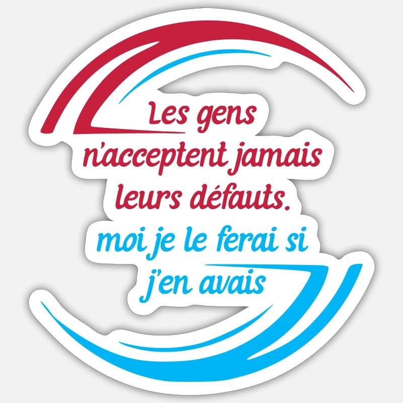 Die Fehler der Menschen - Sticker Größe S (10 x 10 cm) - Mattweiß