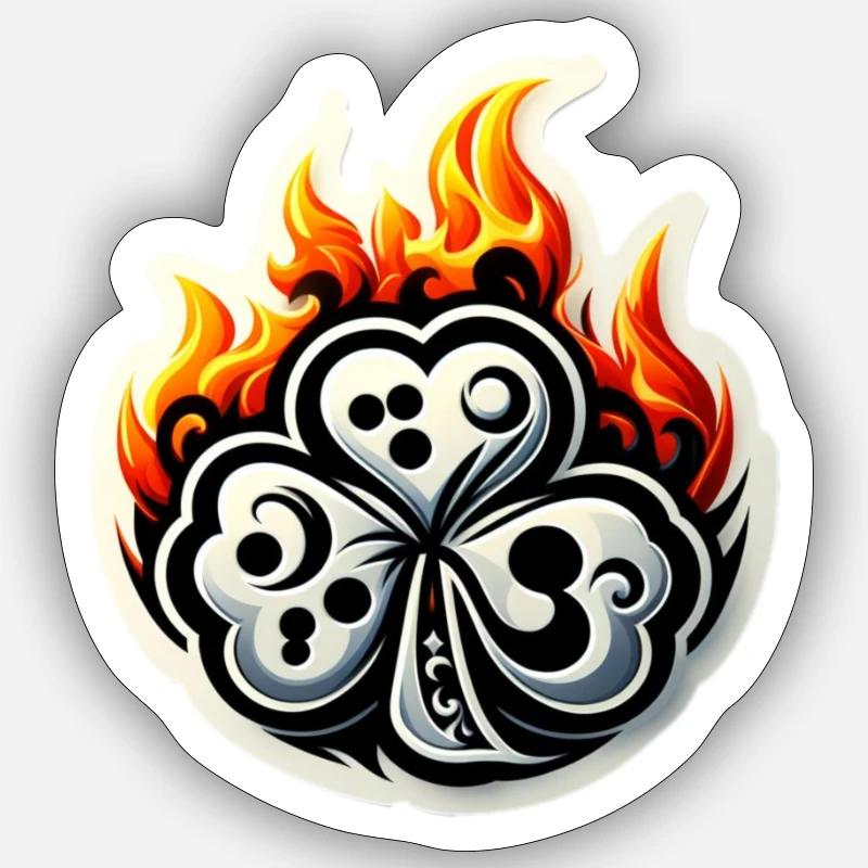 Kleeblatt Sticker Größe S (10 x 10 cm)