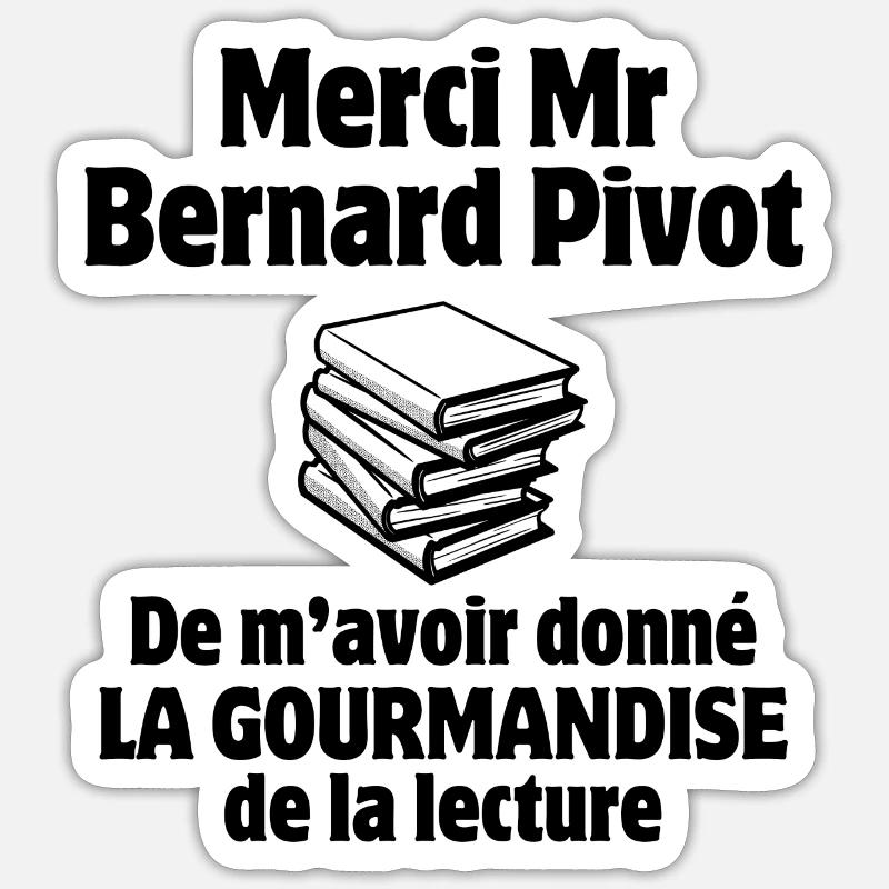 lecture, dictée, orthographe - Sticker taille S (10 x 10 cm) - blanc mat