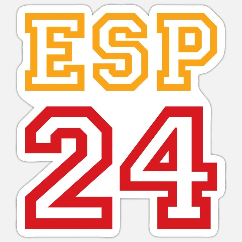 Espagne España Espagnol - Sticker taille S (10 x 10 cm) - blanc mat