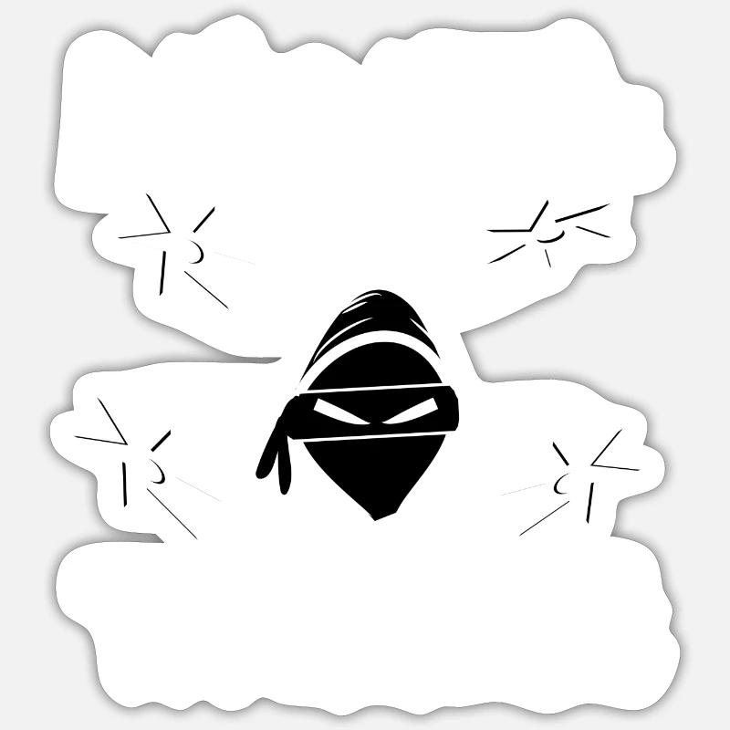 Ninja Warrior - Sticker size S (10 x 10 cm) - white matte