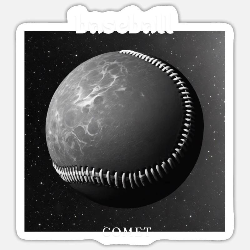 Baseball Comet Sticker size S (10 x 10 cm)