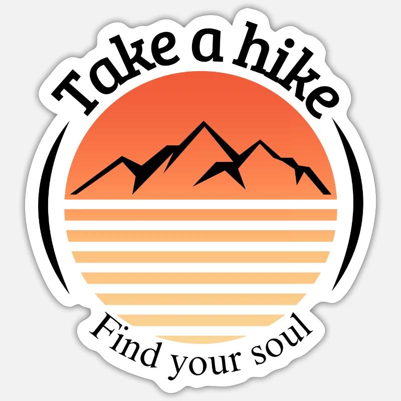Take a hike Sticker size S (10 x 10 cm)
