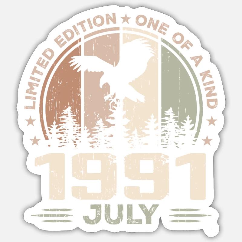 Incomparable since July 1991, 33rd Anniversary Sticker size S (10 x 10 cm)