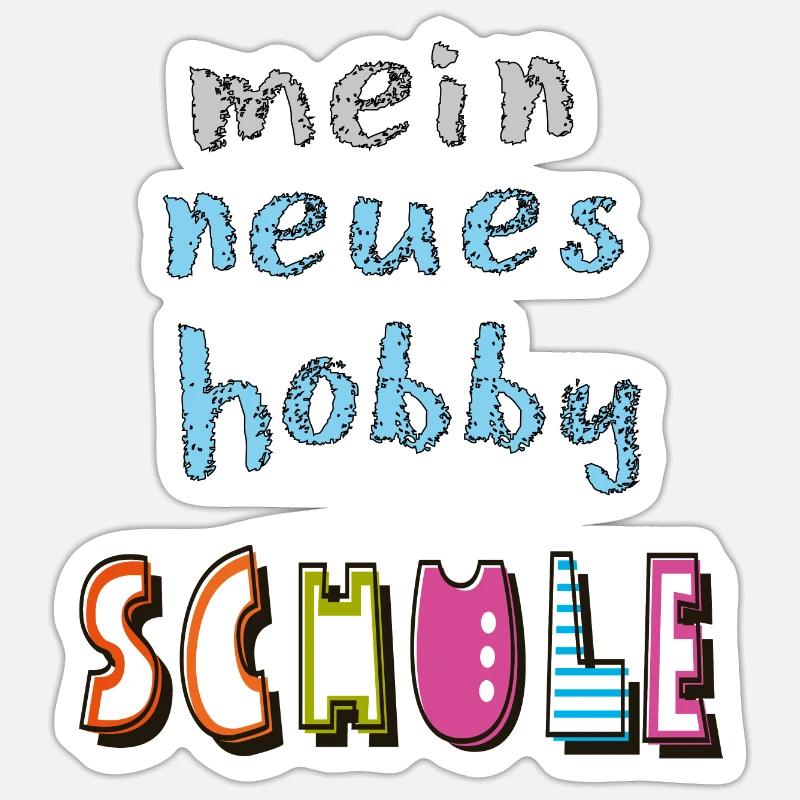 Écolier Enfant - Sticker taille S (10 x 10 cm) - blanc mat