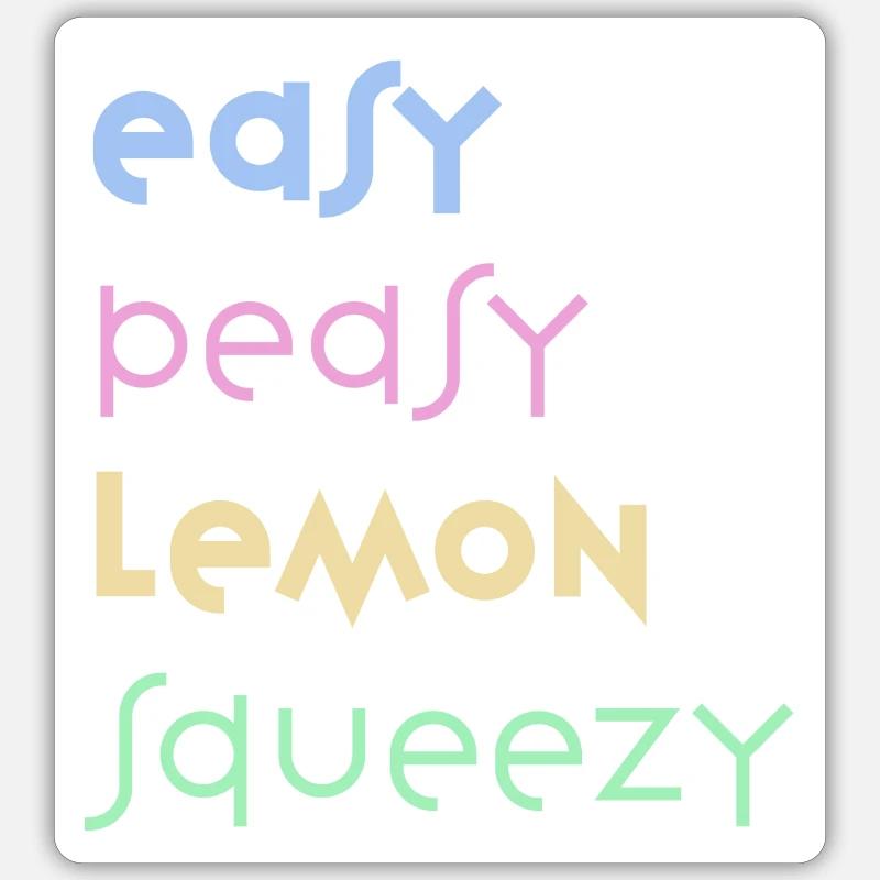 kinderleicht - Sticker Größe S (10 x 10 cm) - Mattweiß