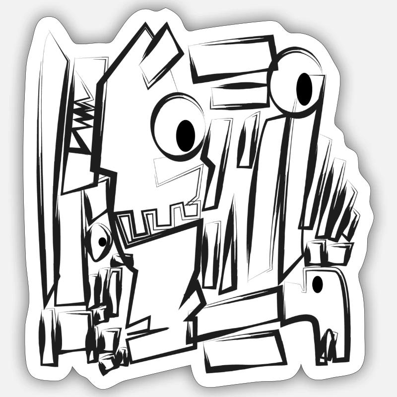 Sticker taille S (10 x 10 cm) - 