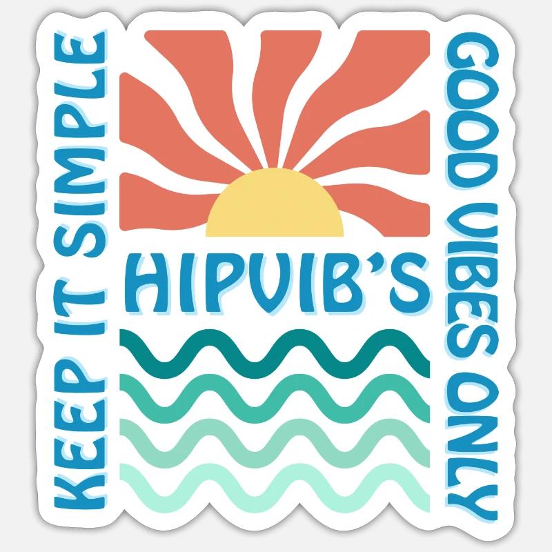 KEEP IT SIMPLE Sticker taille S (10 x 10 cm)