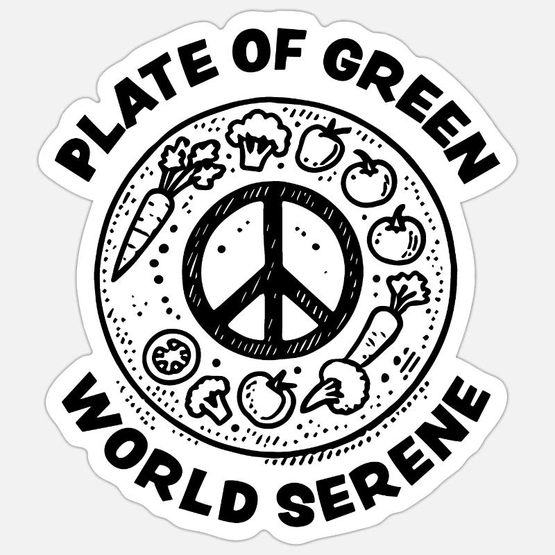 World serene Sticker size S (10 x 10 cm)