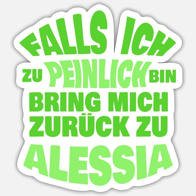 Alessia Sticker size S (10 x 10 cm)