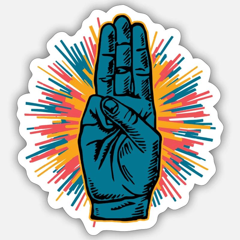 Promesse Scoute - Sticker taille S (10 x 10 cm) - blanc mat