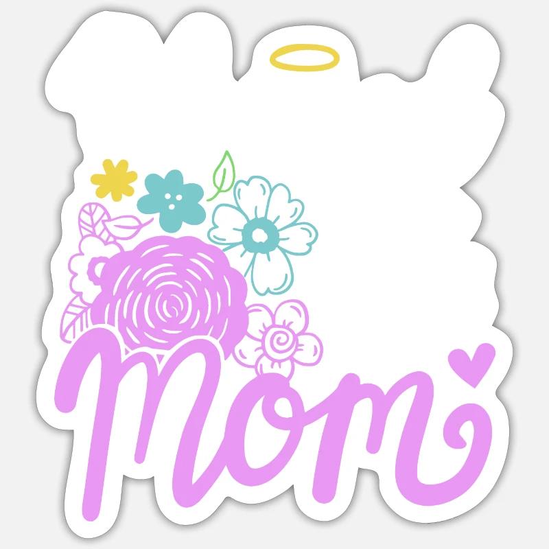 Gesegnete Mama Muttertag Sticker Größe S (10 x 10 cm)