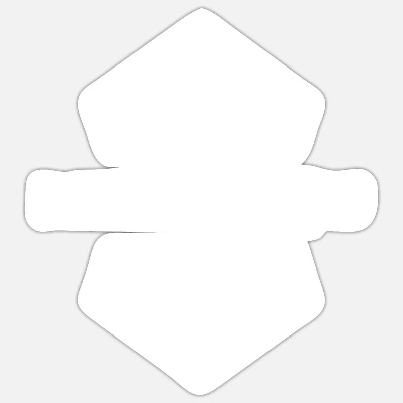 Work Bank clerk - Sticker size S (10 x 10 cm) - white matte