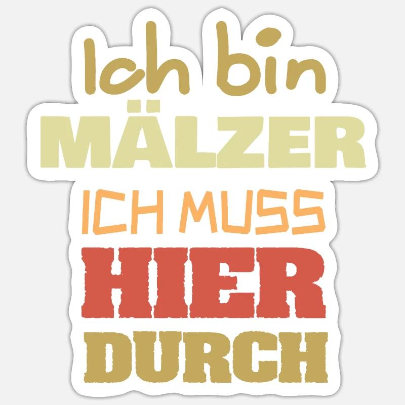 Occupation Mälzer - Sticker size S (10 x 10 cm) - white matte