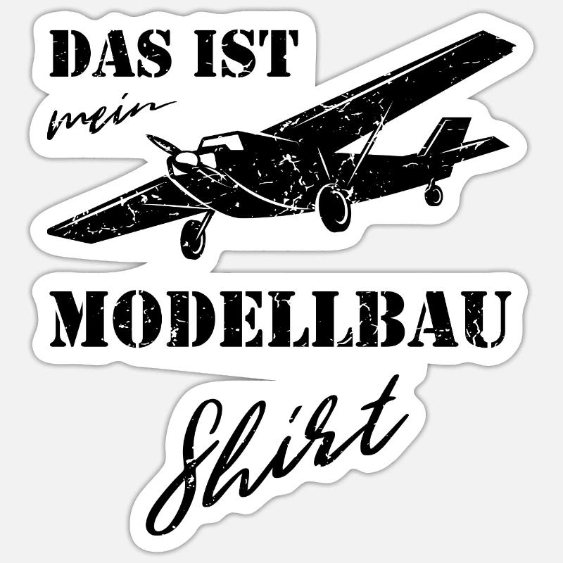 Model Airplane Sticker size S (10 x 10 cm)