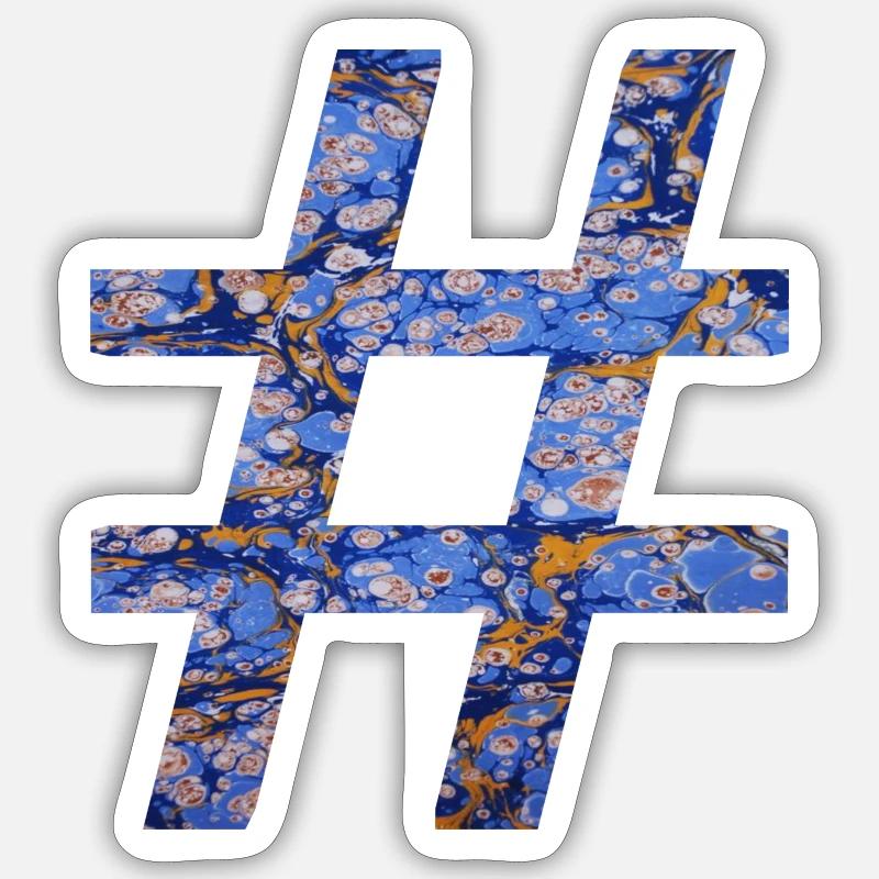 Symbole du hashtag E 112 Sticker taille S (10 x 10 cm)