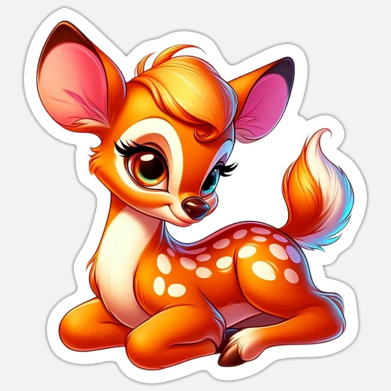 Faon Sticker taille S (10 x 10 cm)