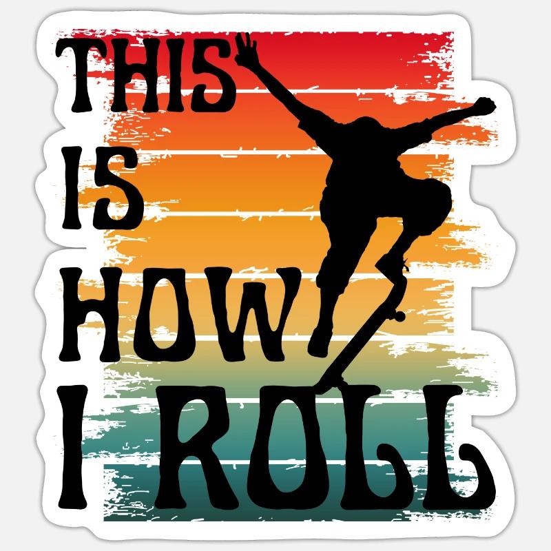 C’EST COMME ÇA QUE JE ROULE Sticker taille S (10 x 10 cm)