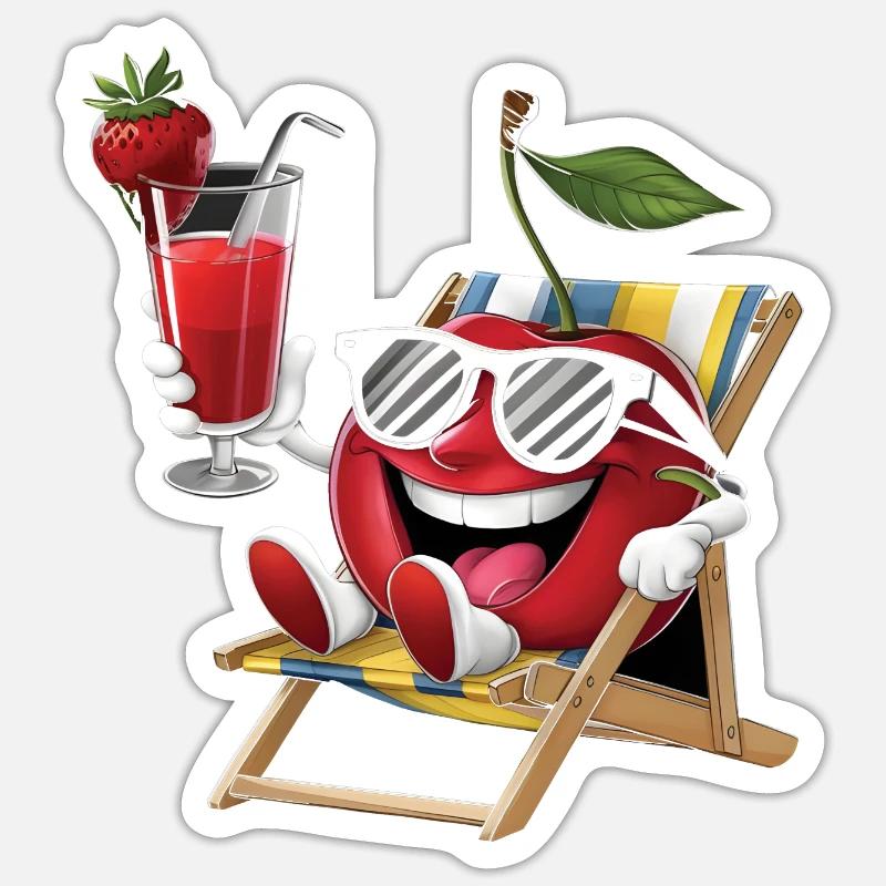 Cherry Sticker Größe S (10 x 10 cm)