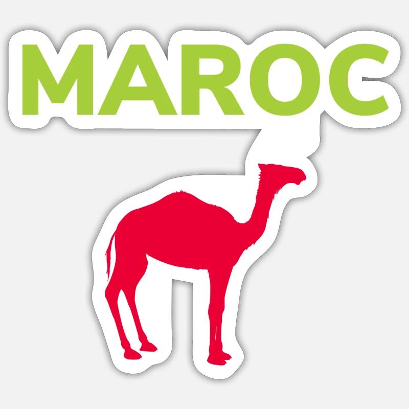 Moroccan Bucket Hat - Sticker size S (10 x 10 cm) - white matte