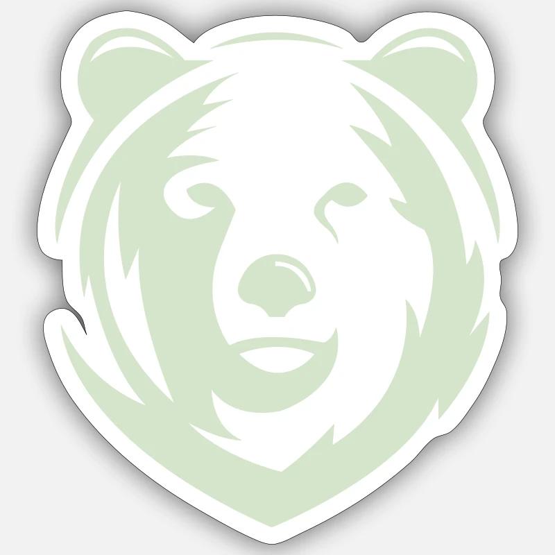 bär - Sticker Größe S (10 x 10 cm) - Mattweiß