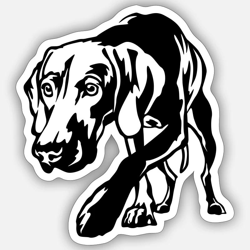Magyar Vizlsa - Sticker Größe S (10 x 10 cm) - Mattweiß