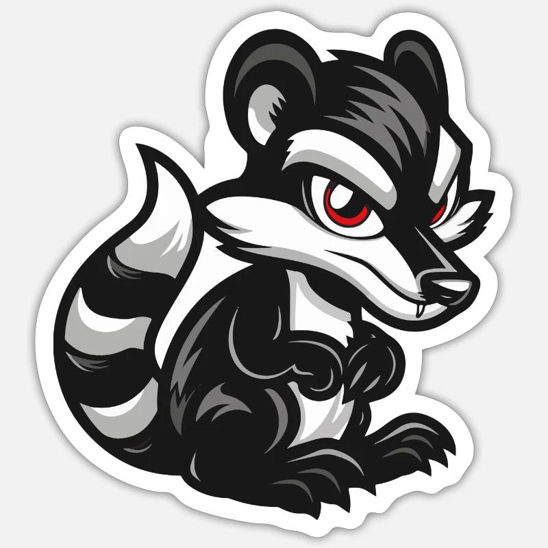 stinktier Sticker Größe S (10 x 10 cm)