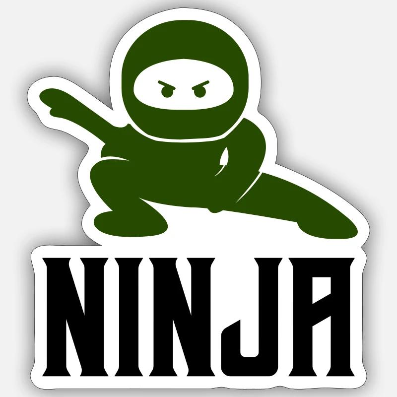 Ninja Comic - Sticker size S (10 x 10 cm) - white matte