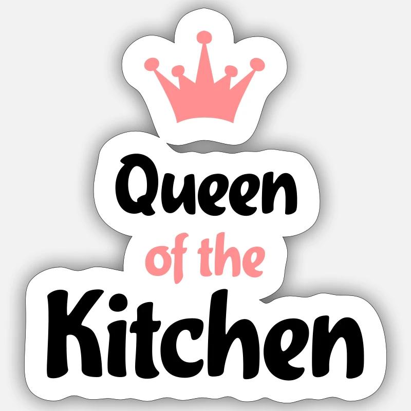 Cooking apron for your dinner Sticker size S (10 x 10 cm)