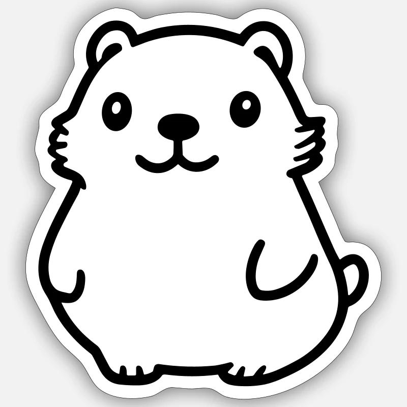 Murmeltier Sticker Größe S (10 x 10 cm)