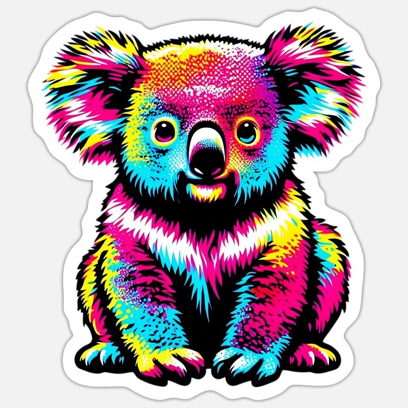 Koala - Sticker size S (10 x 10 cm) - white matte