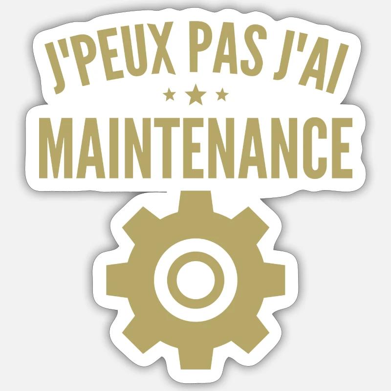 Wartung des Computers Sticker Größe S (10 x 10 cm)