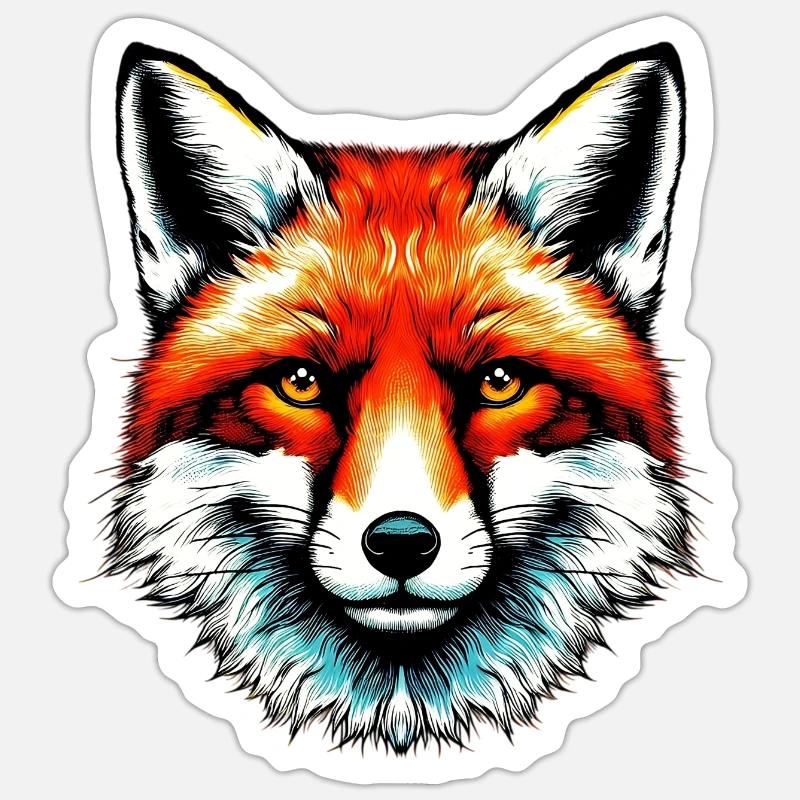 Fuchs Sticker Größe S (10 x 10 cm)