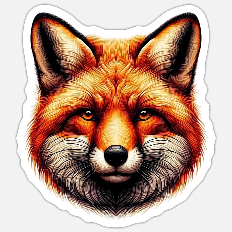 Fuchs Sticker Größe S (10 x 10 cm)