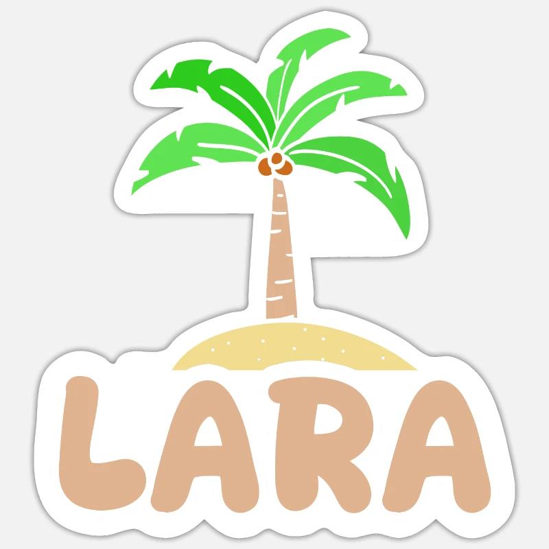 Gift for Lara - Sticker size S (10 x 10 cm) - white matte